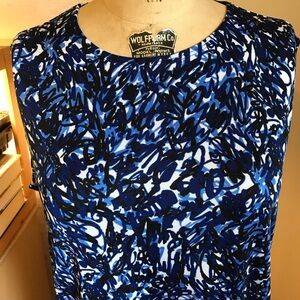 Laura Ashley Abstract Sleeveless Top L
